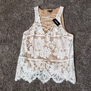 Lace tank top